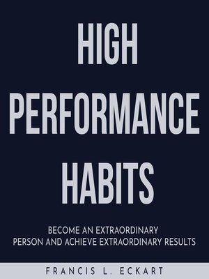 cover image of High Performance Habits